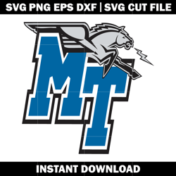 Middle Tennessee State University Svg, Ncaa png, Logo Sport svg, logo shirt svg, digital file svg, Instant download.