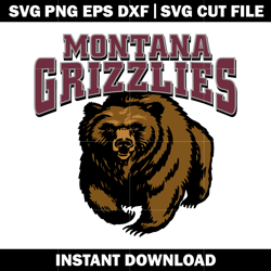 University Of Montana Grizzly Football Svg, Ncaa png, Logo Sport svg, logo shirt svg, digital file svg, Instant download