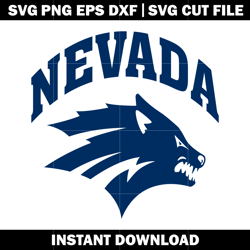 University of nevada reno logo svg, Ncaa png, Logo Sport svg, logo shirt svg, digital file svg, Instant download.