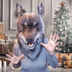Wolf - werewolf, carnival mask, cosplay, fursuit.