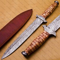 Personalize Hand Made Beautiful Wood Handle Damascus Steel Hunting Gift for Men Hunting Gift for Men Hunter Gift Husband