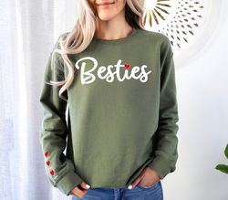 Besties Name Sweatshirt - Bff Birthday Gift - Custom Best Friend Sweater - Personalized Best Friend Sweatshirt - Custom