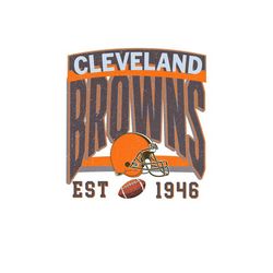 Vintage Style Cleveland Football PNG, Cleveland Football Png, Retro Cleveland Png, Football