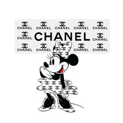Chanel Minnie disney Fashion Svg, Minnie Chanel Logo Svg, Chanel Logo Svg, Fashion Logo Svg, File Cut Digital Download