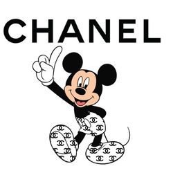 Chanel Mickey disney Fashion Svg, Mickey Chanel Logo Svg, Chanel Logo Svg, Fashion Logo Svg, File Cut Download