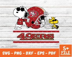 San Francisco 49ers Snoopy Nfl Svg , Snoopy NfL Svg, Team Nfl Svg 29