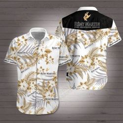 Rmy Martin Fine Champagne Cognac Hawaiian Shirt Summer Button Up Shirt For Men Hawaiian Summer Trends Shir