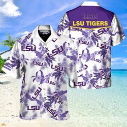 Beach Shirt LSU Tigers football Hawaiian Shirt