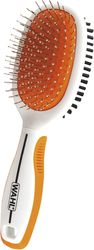 Wahl Premium Pet Double Sided Pin Bristle Brush with Patented Stacked Pin Design for Dogs - Removes Loose Hair & Stimula