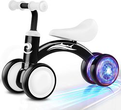 Colorful Lighting Baby Balance Bike Toys for 1 Year Old Boy Gifts