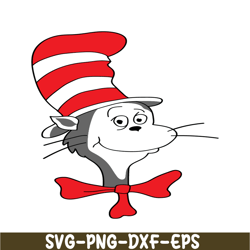 The Happy Face Of The Cat SVG, Dr Seuss SVG, Cat In The Hat SVG DS205122385