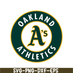 Oakland Athletics SVG, Major League Baseball SVG, Baseball SVG MLB204122340