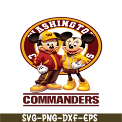 Mickey Commanders PNG, Football Team PNG, NFL PNG
