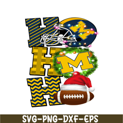 Michigan Wolverines PNG Merry Christmas Football PNG NFL PNG