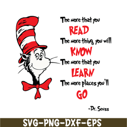 The More That You Read The More You Will Know SVG, Dr Seuss SVG, Dr Seuss Quotes SVG DS1051223142