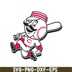 Cincinnati Reds Funny Character SVG PNG DXF EPS AI, Major League Baseball SVG, MLB Lovers SVG MLB01122323