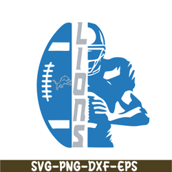 Lions Logo Text SVG PNG EPS, US Football SVG, National Football League SVG