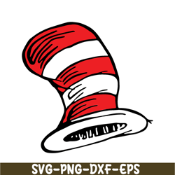 Hat Of The Cat SVG, Dr Seuss SVG, Cat In The Hat SVG DS205122341
