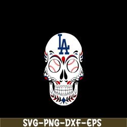 Los Angeles The Skull SVG, Major League Baseball SVG, MLB Lovers SVG MLB011223133
