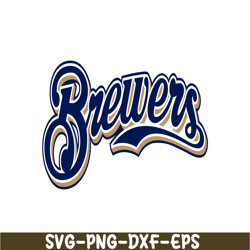 Brewers Blue Text SVG, Major League Baseball SVG, MLB Lovers SVG MLB01122315