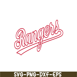 The Text Of Rangers SVG, Major League Baseball SVG, Baseball SVG MLB2041223135