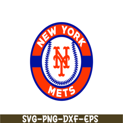 New York Mets Orange And Blue Logo SVG, Major League Baseball SVG, Baseball SVG MLB204122321