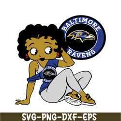 Baltimore Ravens The Girl SVG PNG DXF EPS, USA Football SVG, NFL Lovers SVG