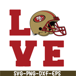 Love San Francisco 49ers SVG PNG DXF EPS, Football Team SVG, NFL Lovers SVG NFL2291123191