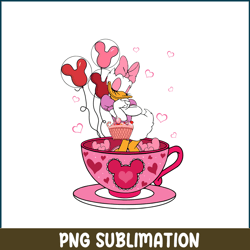 Daisy Love In Cup PNG