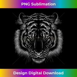 Artistic Bengal Tiger's head Cute Hand drawn animal Gift - Crafted Sublimation Digital Download - Infuse Everyday with a Celebratory Spirit