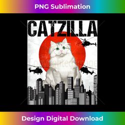 Funny Vintage Japanese Catzilla Ragamuffin Cat - Luxe Sublimation PNG Download - Reimagine Your Sublimation Pieces