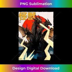 Ghidorah Sunset Japanese - Artisanal Sublimation PNG File - Enhance Your Art with a Dash of Spice