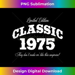 48 Year Old Vintage Classic Car 1975 48th Birthday Tank - Innovative PNG Sublimation Design - Pioneer New Aesthetic Frontiers