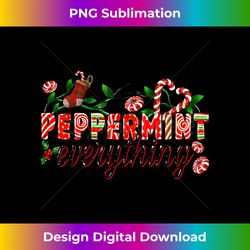 Peppermint Everything Christmas Candy Cane Men Women Pajamas - Minimalist Sublimation Digital File - Elevate Your Style with Intricate Details
