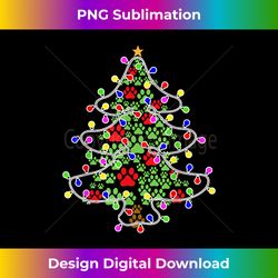 Cat Paws Christmas Tree - Sleek Sublimation PNG Download - Tailor-Made for Sublimation Craftsmanship