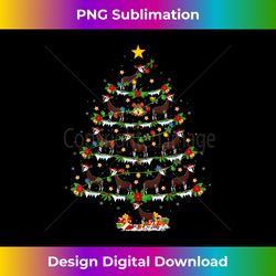 Holiday Xmas Lighting Santa Okapi Christmas Tree - Minimalist Sublimation Digital File - Access the Spectrum of Sublimation Artistry