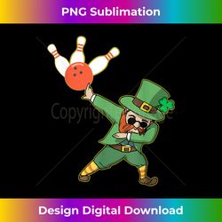Bowling Dabbing Leprechaun Patricks day shirt - Artisanal Sublimation PNG File - Access the Spectrum of Sublimation Artistry