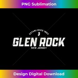 Glen Rock New Jersey NJ Vintage Athletic Sports Logo Long Sleeve - Bespoke Sublimation Digital File - Immerse in Creativity with Every Design