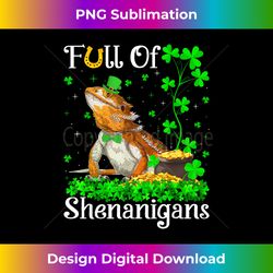 Leprechaun Shamrock Leaf Bearded Dragon St. Patrick's Day - Chic Sublimation Digital Download - Craft with Boldness and Assurance