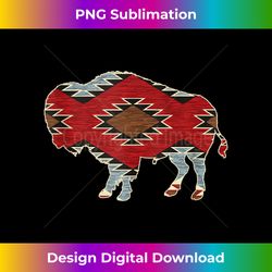 Arizona Buffalo Aztec Indian Southwestern Pattern Vintage Tank Top - Deluxe PNG Sublimation Download - Tailor-Made for Sublimation Craftsmanship