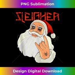 Santa Sleigher  Hail Santa Rocker Santa Tank Top - Eco-Friendly Sublimation PNG Download - Channel Your Creative Rebel