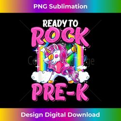 Ready To Rock Pre-K Dabbing Unicorn Back To School Girls - Futuristic PNG Sublimation File - Crafted for Sublimation Excellence