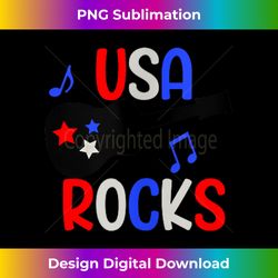 USA Rocks Tank Top - Eco-Friendly Sublimation PNG Download - Infuse Everyday with a Celebratory Spirit
