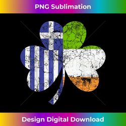 Irish Greek Flag Ireland Shamrock St Patricks Day - Deluxe PNG Sublimation Download - Striking & Memorable Impressions