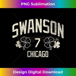 Dansby Swanson Chicago Baseball St. Patrick's Clover MLBPA - Urban Sublimation PNG Design - Reimagine Your Sublimation Pieces