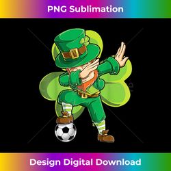 Dabbing Leprechaun Soccer St Patricks Day Boys Kids Sports - Futuristic PNG Sublimation File - Elevate Your Style with Intricate Details