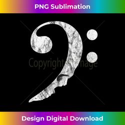 Bass Clef with Skull Rock Legend Bass Guitar Lovers - Sublimation-Optimized PNG File - Reimagine Your Sublimation Pieces