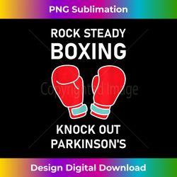 Vintage Boxing Gloves Rock Steady Boxing Knockout Parkinson - Minimalist Sublimation Digital File - Pioneer New Aesthetic Frontiers