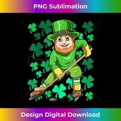 Hockey Irish Leprechaun Playing Ice Hockey St. Patrick's Day - Classic Sublimation PNG File - Pioneer New Aesthetic Frontiers