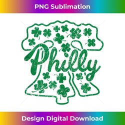 PHILLY FAN IRISH ST PATRICKS LIBERTY BELL PHILADELPHIA GREEN Tank Top - Eco-Friendly Sublimation PNG Download - Striking & Memorable Impressions